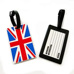 New National Flag Luggage Tag PVC ID Address Holder Baggage Label Travel Accessories Bag Portable Traveling Tags