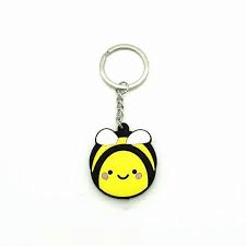Honey Bee PVC Keychain