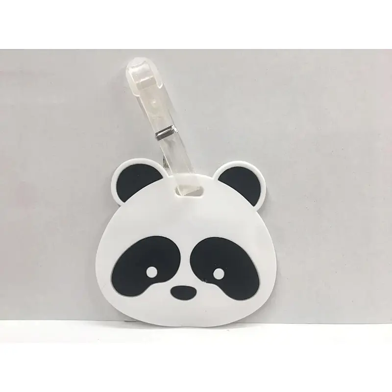 China Customized Panda Pvc Luggage Tag