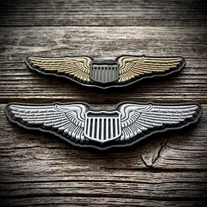 AIR FORCE aviator Badge PVC Patch Pilot Aircrew Wings