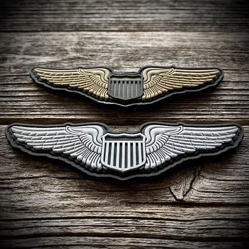 AIR FORCE aviator Badge PVC Patch Pilot Aircrew Wings