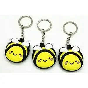 Honey Bee PVC Keychain