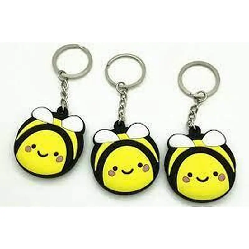 Honey Bee PVC Keychain