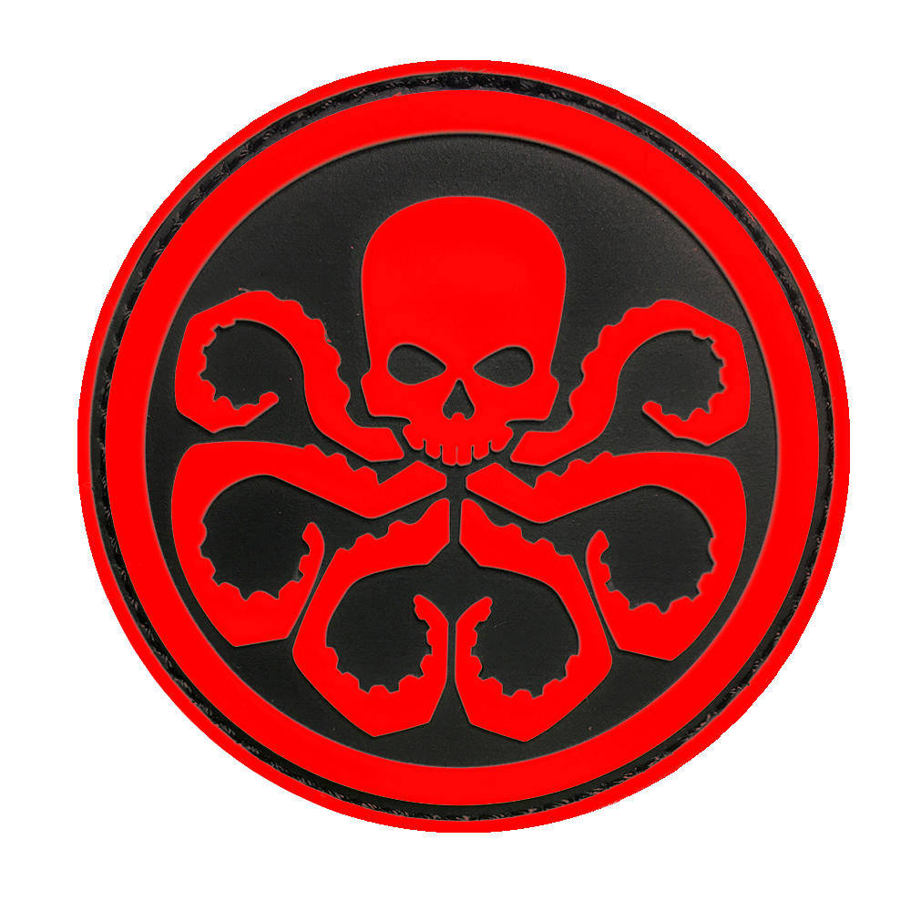 Morale Patch Avengers Hydra Tactical Military Morale 8 cm 3D PVC Patches