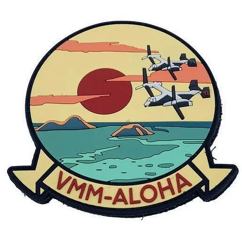 VMM-Aloha with Hook and Loop PVC Patch