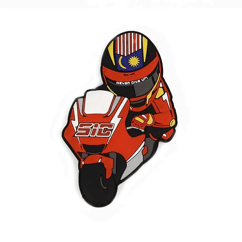 Motorcycle rubberized Soft PVC Fridge Magnet