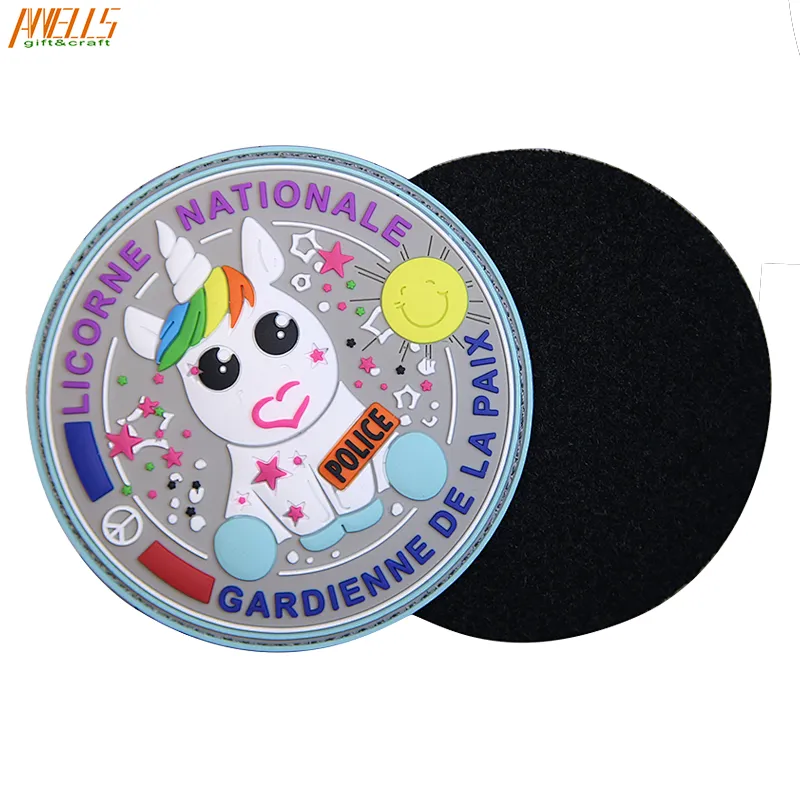 Tactical Unicorn Rubber pvc Velcro Patch