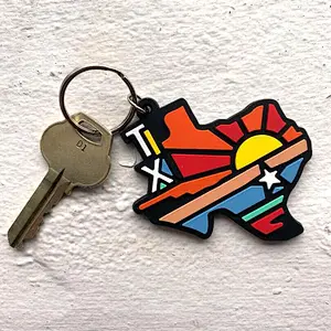 Texas Gas Station Brand Pvc Keychain