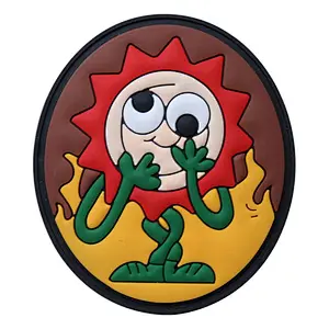 High Quality Custom Embossed 3d Rubber Logo And Badges Soft Pvc Patches For Clothing