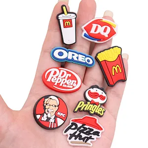 PVC Fridge Magnetic Sticker Food Pizza Coke Fries Burgers Refrigerator Magnets