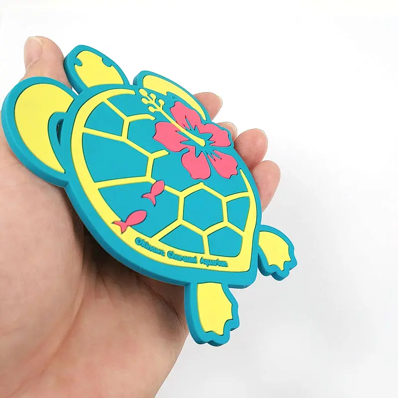 Soft pvc turtles coaster custom pvc coasters