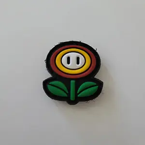 Fire Flower PVC Cat Eye Morale Patch
