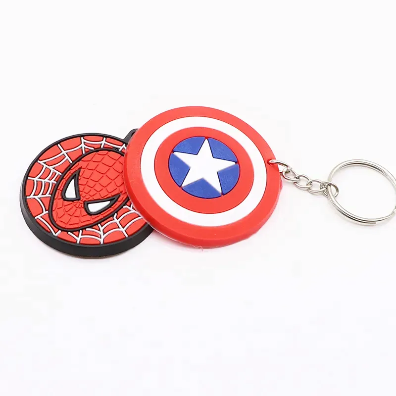Marvel Captain America Shield PVC Keychain