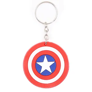 Marvel Captain America Shield PVC Keychain