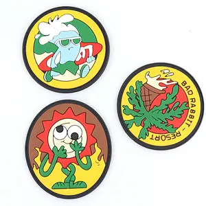 High Quality Custom Embossed 3d Rubber Logo And Badges Soft Pvc Patches For Clothing