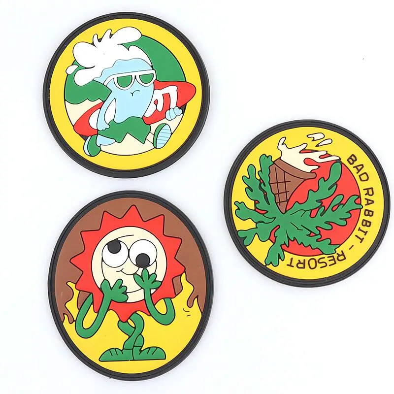 High Quality Custom Embossed 3d Rubber Logo And Badges Soft Pvc Patches For Clothing