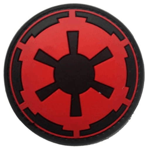 Star Wars Galactic Empire Symbol PVC Rubber Velcro Patch