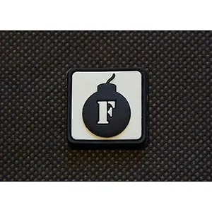 F Bomb 3D PVC GITD Ranger Eye Morale Patch