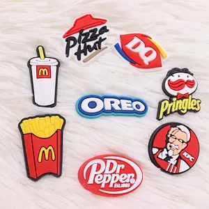 PVC Fridge Magnetic Sticker Food Pizza Coke Fries Burgers Refrigerator Magnets