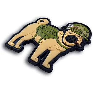 NAM Pug The TactiPug Dog PVC Patch