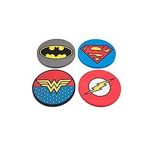 DC Justice League Super Hero pvc Coaster Set