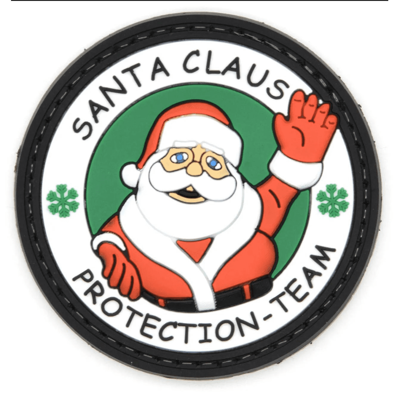 Santa Claus Protection Team Funny Morale PVC Patch