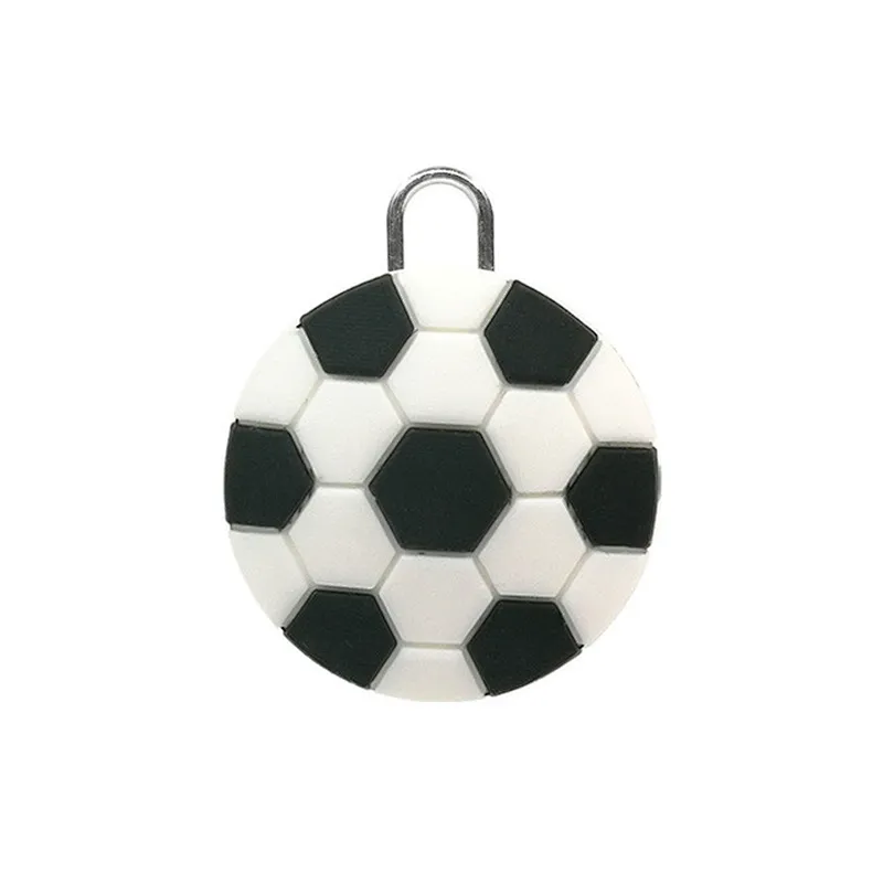 PVC Zipper Pull Puller End Basketball football shape Zipper Sliders