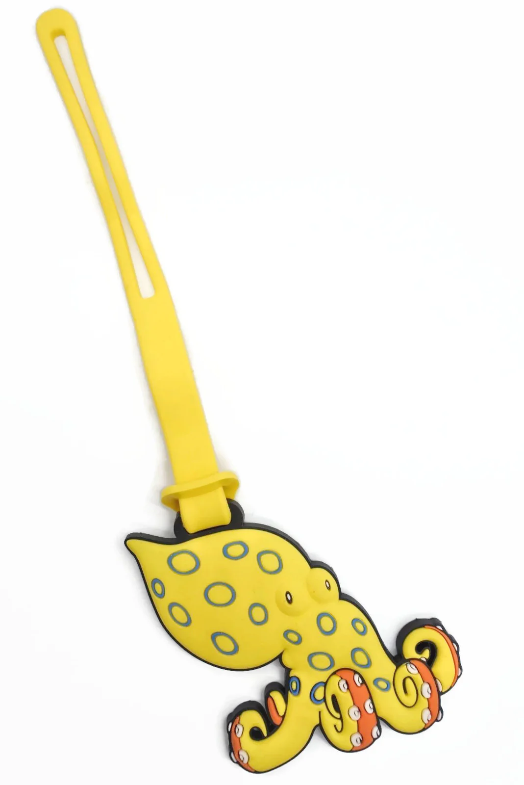 Looney Blue Ringed Octopus Luggage Tag