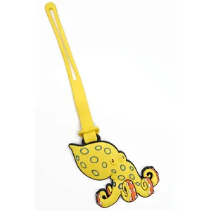 Looney Blue Ringed Octopus Luggage Tag