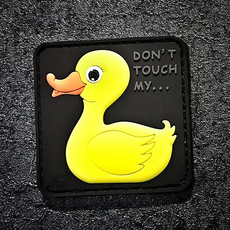 Don't Touch My Tactical Duck Funny Morale PVC Patch Removable Badge
