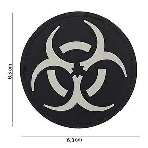 3D PVC Patch Biohazard Nuclear Radiation Warning Tactics