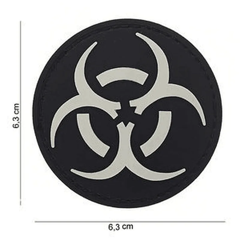 3D PVC Patch Biohazard Nuclear Radiation Warning Tactics