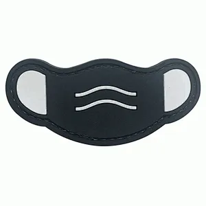 Mask rubber PVC Hook Back Patch