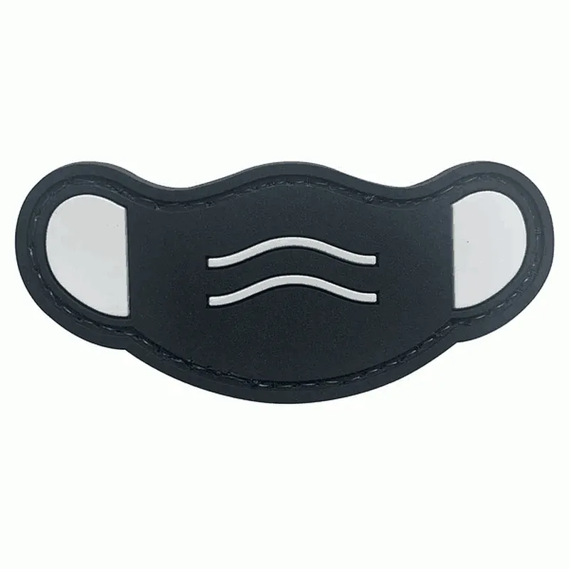 Mask rubber PVC Hook Back Patch
