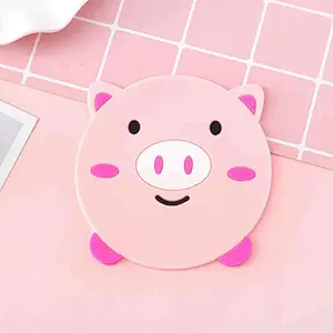 Manufacturers Cheap Custom Heat Resistant Cartoon Animal Soft Rubber Pvc Coaster