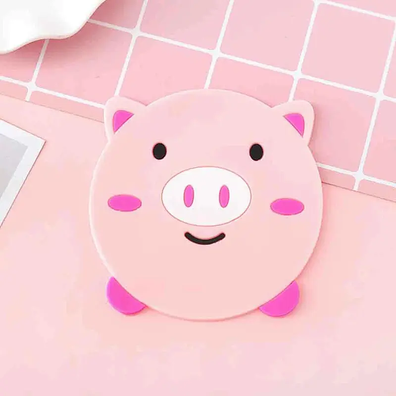 Manufacturers Cheap Custom Heat Resistant Cartoon Animal Soft Rubber Pvc Coaster