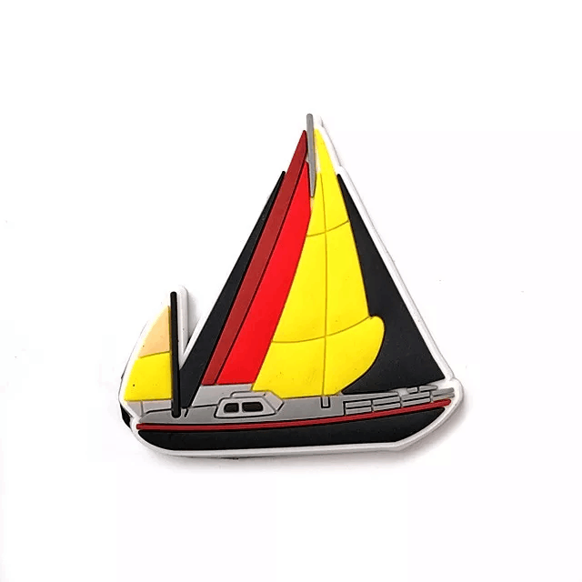 Eco-friendly High Quality Cute Tourist Souvenir Boat Shaped Soft Pvc Fridge Magnets