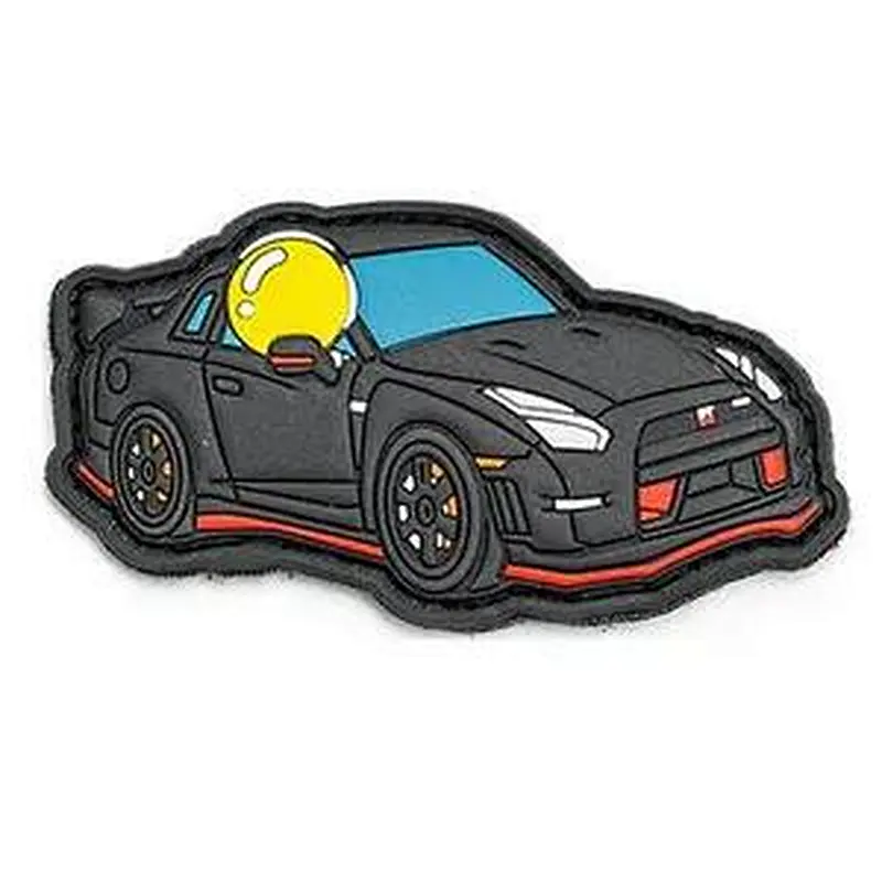 Nissan Skyline GT-R R35 gunmetal Grey Car PVC Sports Race patch