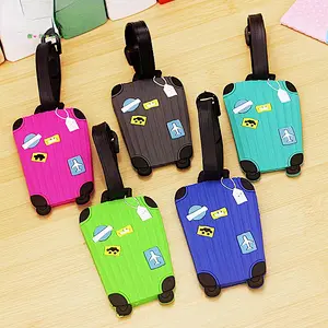 Pack Silicone Luggage Tags Travel Tags for Suitcase Travel ID Bag Tag for Baggage Bags
