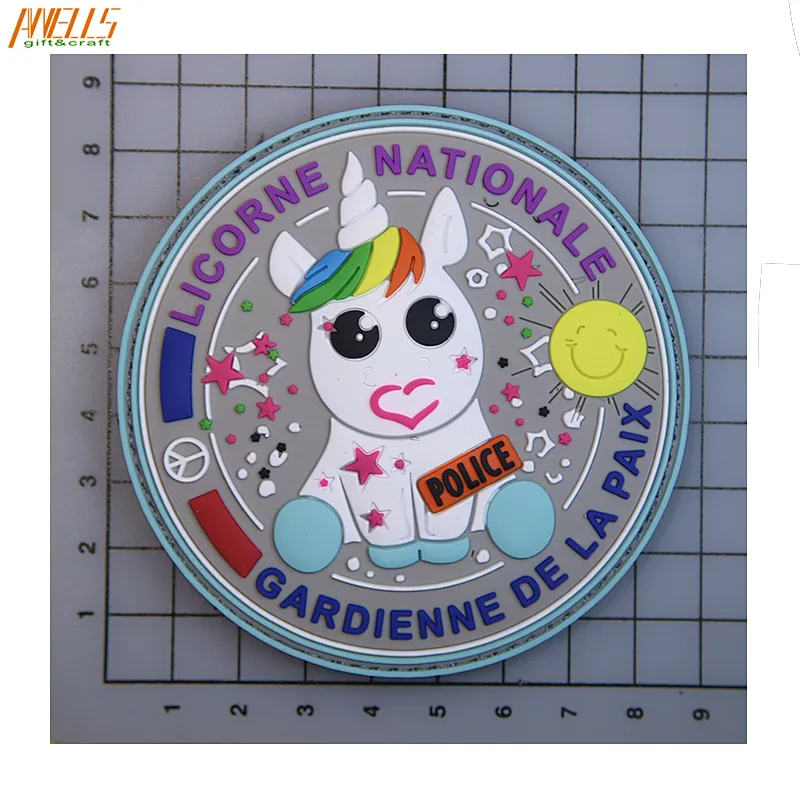 Tactical Unicorn Rubber pvc Velcro Patch