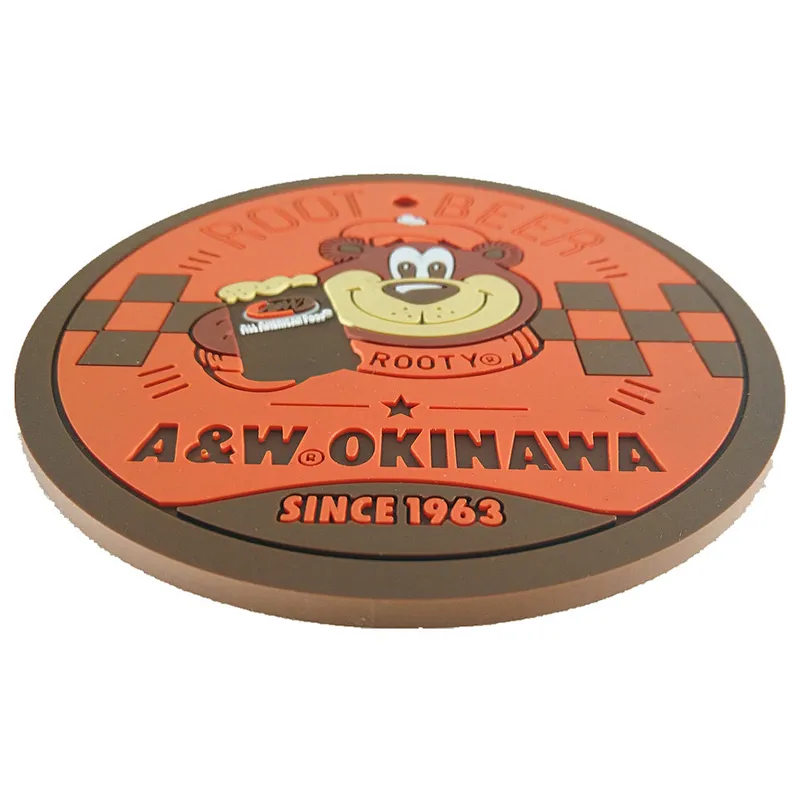 Custom 2d Soft Pvc Cup Coaster For Drinks