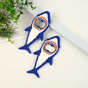 Popular 2D Plastic Bottle Opener Cute Cartoon Shark Bottle Opener