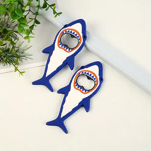 Popular 2D Plastic Bottle Opener Cute Cartoon Shark Bottle Opener