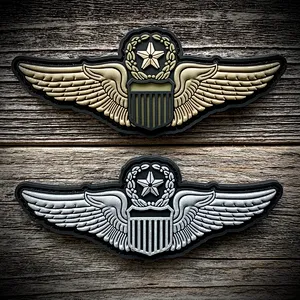 AIR FORCE aviator Badge PVC Patch Pilot Aircrew Wings