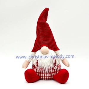 43cm  No face big nose fairy red and white series