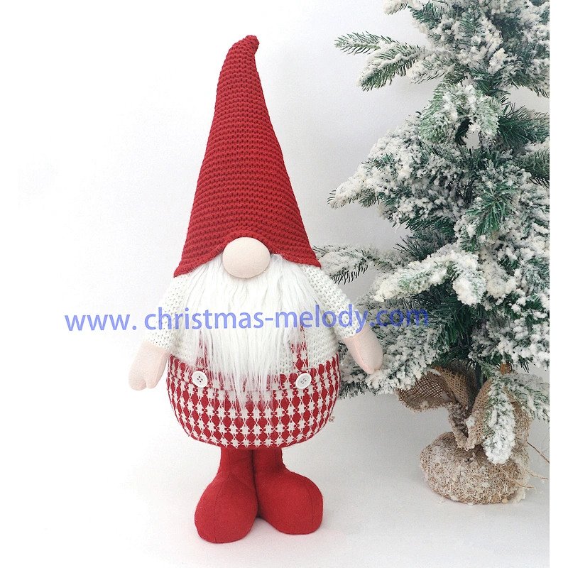58cm  No face big nose fairy red and white series