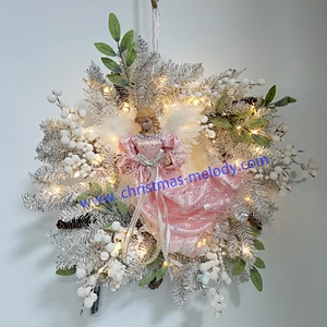 40cm  Flying angels in flower basket