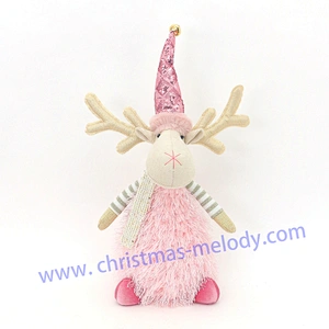 35cm  Sitting deer with lamp