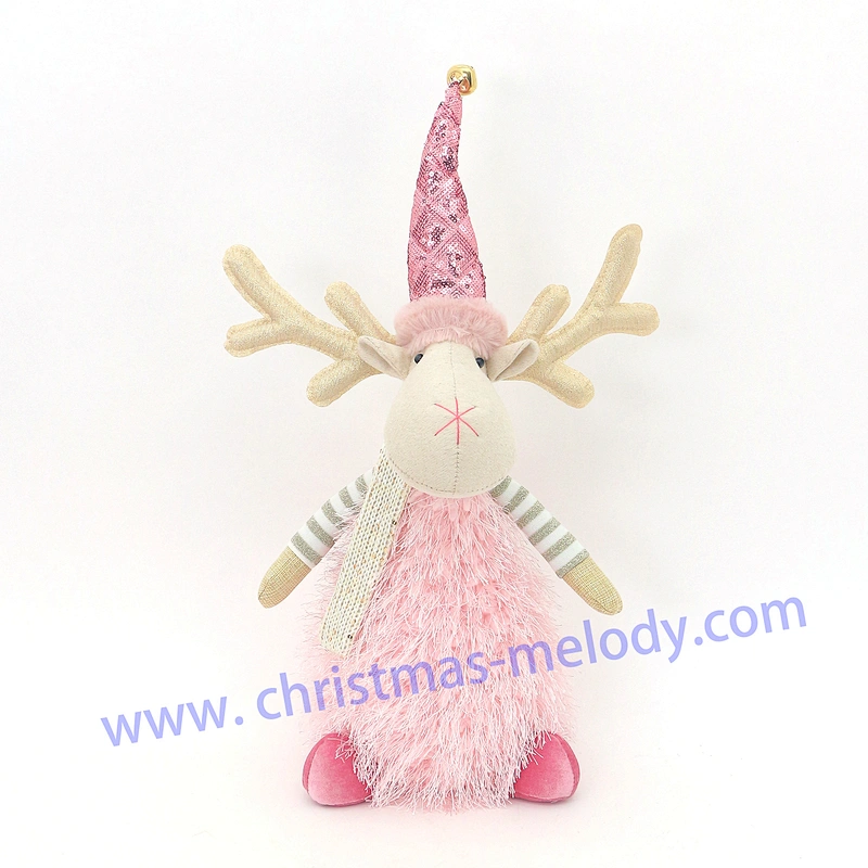 35cm  Sitting deer with lamp