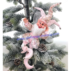 50cm Christmas elves with long nose and wings
